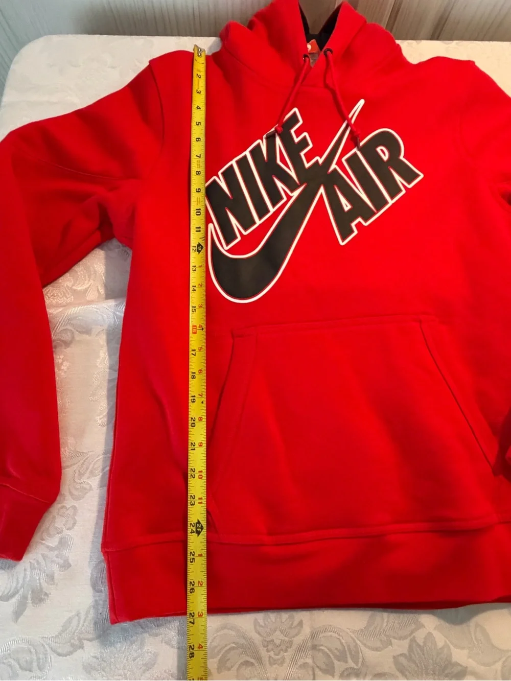 Nike Red Hoodie with Black Nike Air Logo